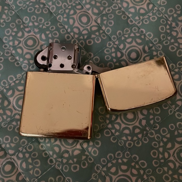 Vintage Winston Advertising Gold Tone Flip Top Firebird - Picture 3 of 5